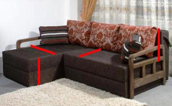 We take measurements from the sofa