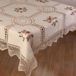 Cotton festive tablecloth with embroidery