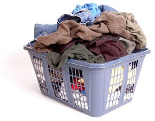 Storage of linen in the basket