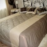 Beautiful two-tone bedspread