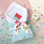 Ljetna proljetna omotnica-deka na ekstraktu za novorođenče u stilu Provanse