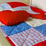 Soft patchwork baby bedspread