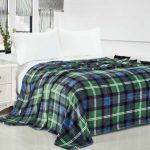 Soft and light checkered bedspread