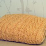 Small apricot blanket for babySmall apricot blanket for baby