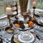 Original checkered tablecloth for a festive themed evening