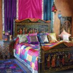 Oriental style bedspread
