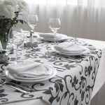 Festive double-layered tablecloth with curls