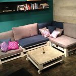 Multi-level sofa from the pallet do it yourself