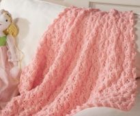 بطانية طفل وردي