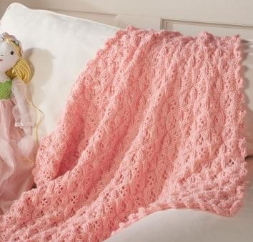 بطانية طفل وردي