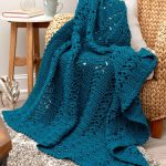 Chic handmade blanket with an unusual pattern