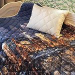 Quilted City bedspread for a single bed