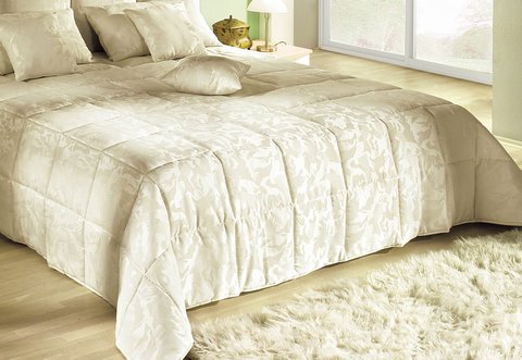 Light quilted bedspread