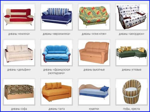 Vrste sofa