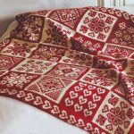 Naka-knitted ang Jacquard ng double-sided blanket