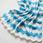 White and blue plaid waves