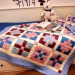 Baby quilt with an interesting pattern