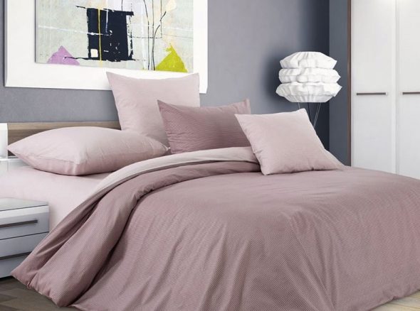 Bedding set of percale