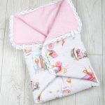 Envelope transforming blanket with buttons for newborns
