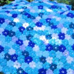 Beautiful flower blanket Forget-Me-Not