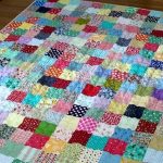 Kreativt stort quilt patchwork