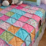 Patchwork quilt with fringe do it yourself