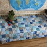 Patchwork in the interior of a teenager's room