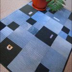 Unusual denim rug do it yourself