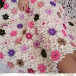 Pinong floral blanket ng mga indibidwal na elemento