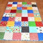 Blanket of different pieces for the child
