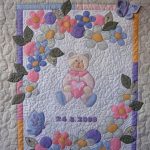 Handmade quilt in patchwork technique