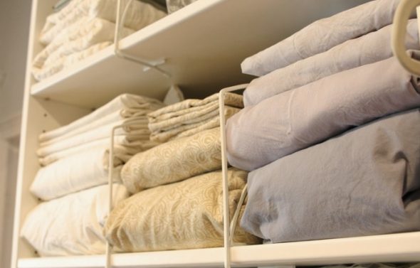 Proper storage of linen