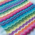Colorful blanket with waves do it yourself