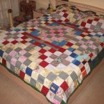 Homemade patchwork quilt