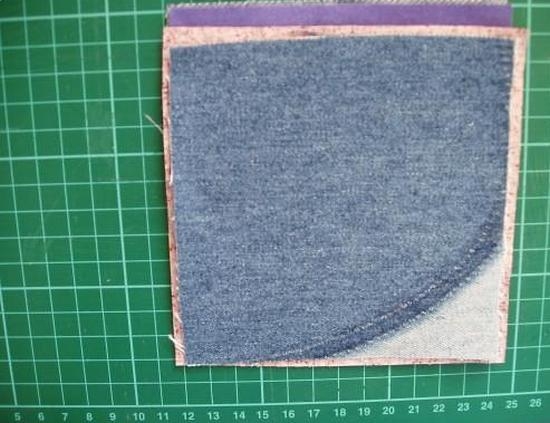 We fold 4 layers of fabric