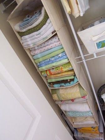 Suspended fabric shelf