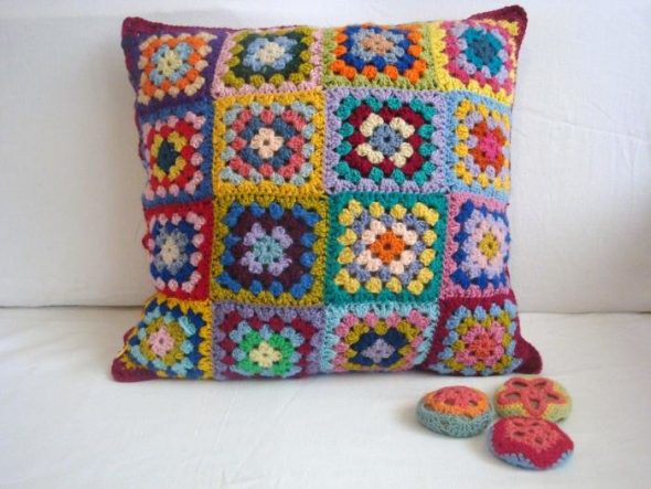 Pillow Multicolored squares