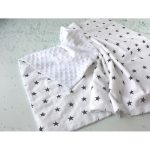 Children's double-sided plush blanket with stars