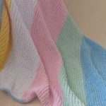 Children's striped plaid of plush yarn