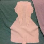 Bebek veya bebek için geri dönüşümlü örme battaniye