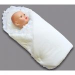 Плик за одеяло за новороденото на маншет с воал