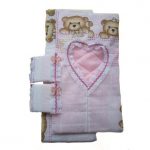 Puppet bed set with hearts