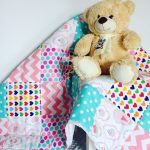 Easy patchwork for the baby in the crib