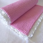 Blanket for a newborn Pink cloud