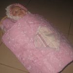 Bedding from scrap materials for your favorite doll