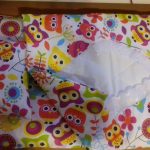 Bed with owls for a doll bed