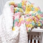 Multicolored plush cloud for baby