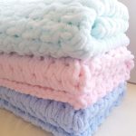 Multicolored plush blankets for kids