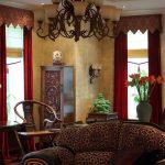 Burgundy curtains - the elements of luxury in the interior