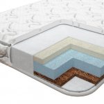 Children's springless mattress in the cut